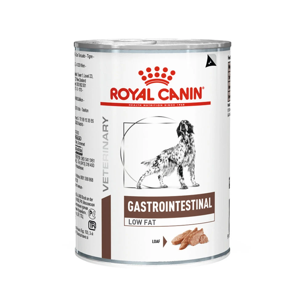 Royal Canin Gastrointestinal Low Fat Hond - Blik 2 Royal Canin Gastrointestinal Low Fat Hond - Blik - Afbeelding 2