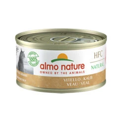 Almo Nature Cat - HFC 70 Natural - Kattenvoer - Blik - Kalfsvlees -Huisdierproducten almo nature classic kalfsvlees 24x70g 1