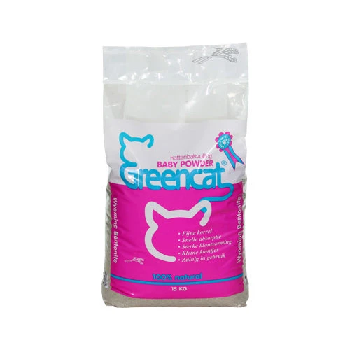 Greencat Baby Powder Kattenbakvulling 2 Greencat Baby Powder Kattenbakvulling - Afbeelding 2